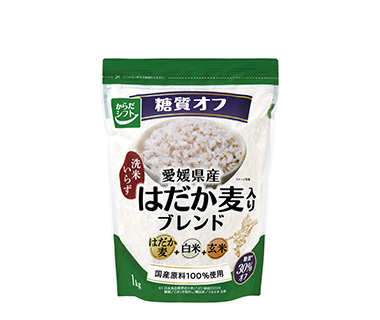 糖質オフ　愛媛県産はだか麦ブレンド